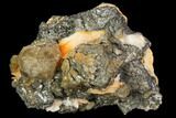 Cerussite Crystals On Galena - Morocco #82363-1
